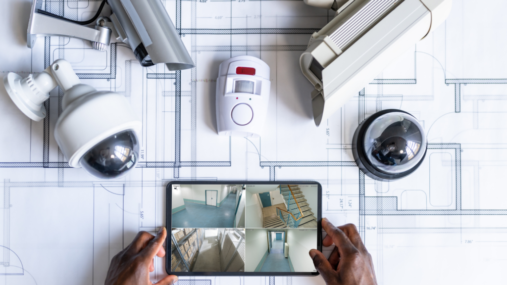 plusieurs systèmes de vidéosurveillance